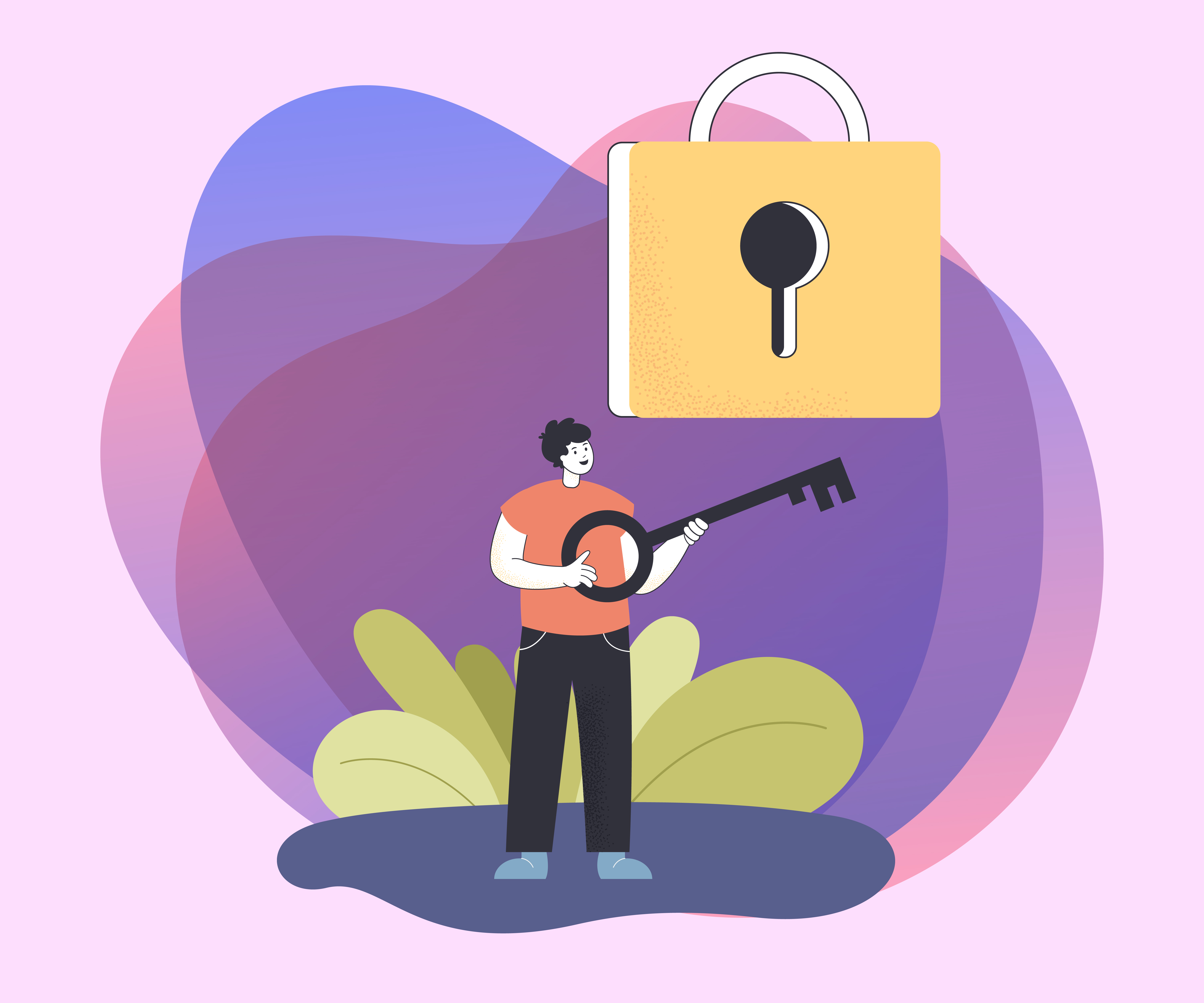 Strong password security illustration